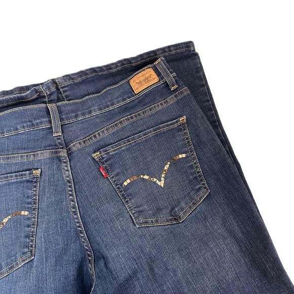 Levis Jeans Perfectly Slimming High Rise Boot Cut 512  Studded Pockets Size 16M - Picture 10 of 15